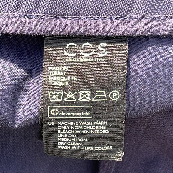 COS Cotton Wide Leg Cropped Trousers - Picture 14 of 16